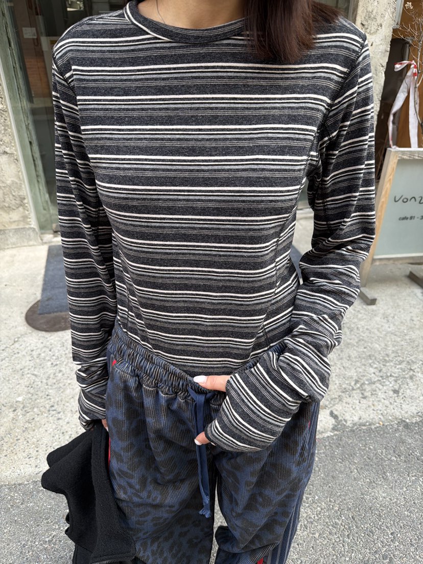FRANC—L東大門實拍女士新品熱賣時尚推薦休閑長袖T恤條紋FRANC長袖T恤圖色2