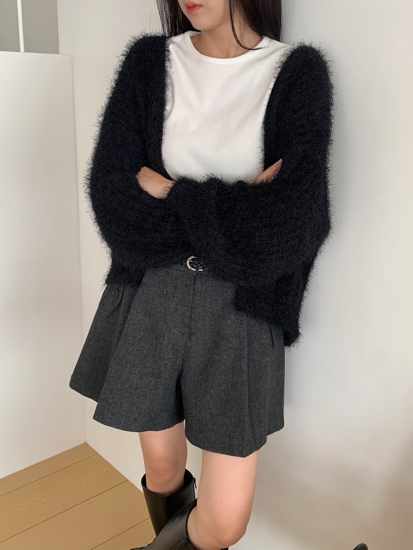 BLEECKER東大門代購女裝新品時尚休閑熱賣真品短褲人字紋BLEECKER短褲