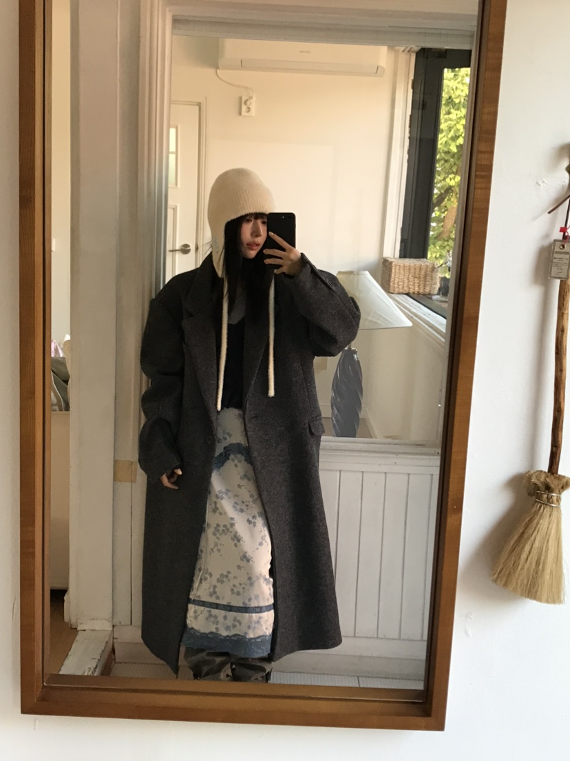LOVE PULL東大門代購女士新品人氣熱賣真品休閑中長款大衣LOVE PULL中長款大衣