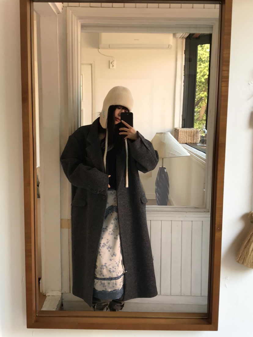 LOVE PULL東大門代購女士新品人氣熱賣真品休閑中長款大衣LOVE PULL中長款大衣
