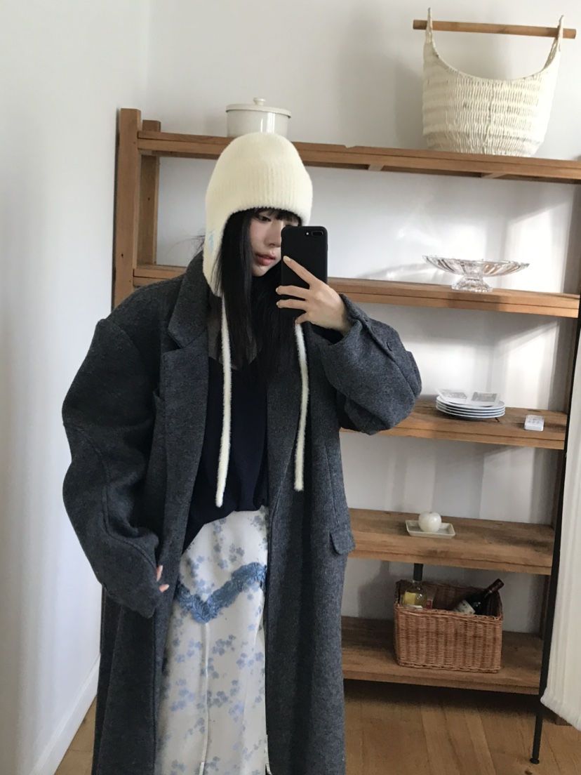 LOVE PULL東大門代購女士新品人氣熱賣真品休閑中長款大衣LOVE PULL中長款大衣