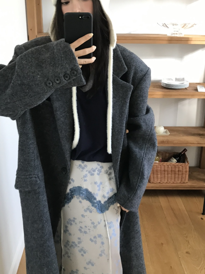 LOVE PULL東大門代購女士新品人氣熱賣真品休閑中長款大衣LOVE PULL中長款大衣