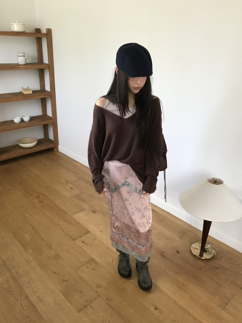 LOVE PULL韓國直郵女士新品熱賣休閑長袖T恤安哥拉假兩件LOVE PULL長袖T恤