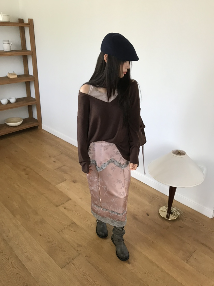 LOVE PULL韓國直郵女士新品熱賣休閑長袖T恤安哥拉假兩件LOVE PULL長袖T恤