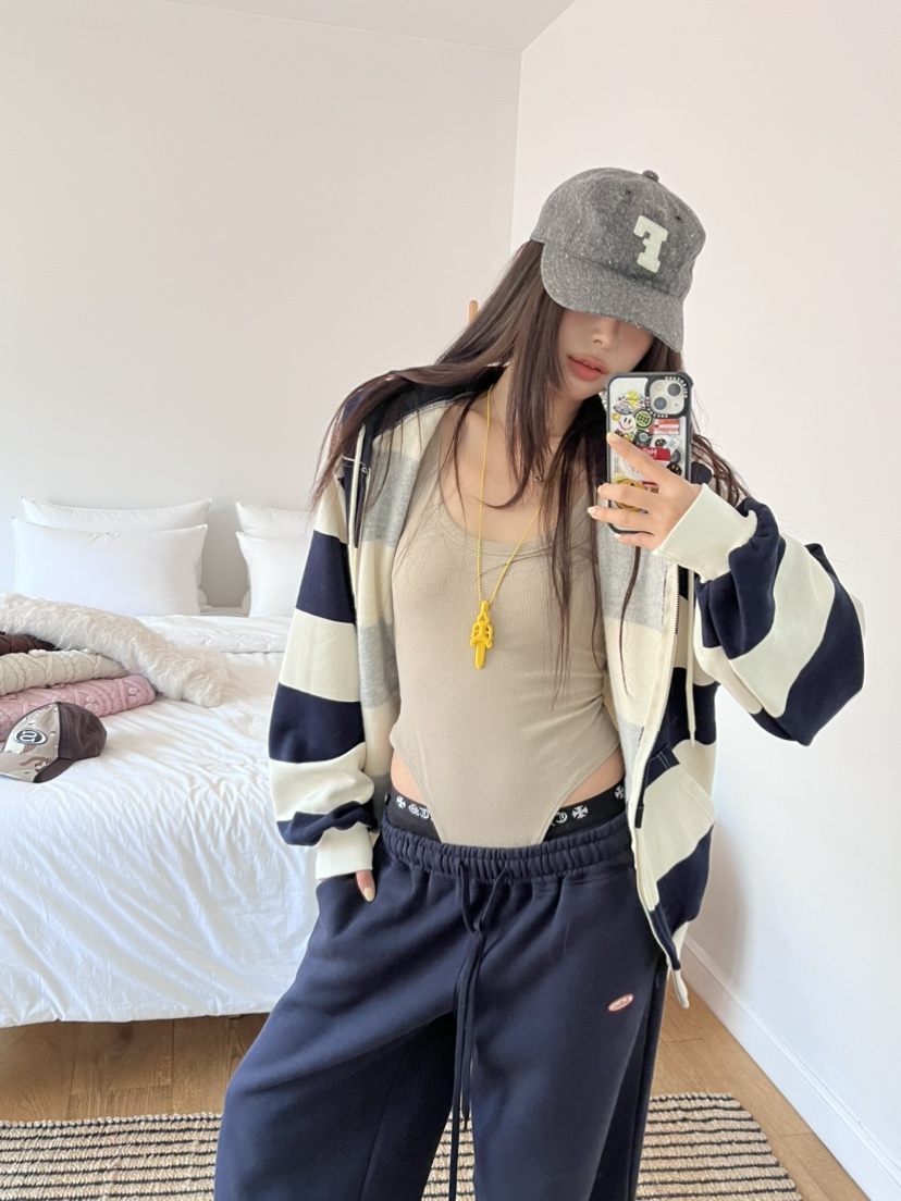 LOVE PULL韓國直郵女士新品時尚推薦休閑吊帶背心抓絨無袖LOVE PULL吊帶/背心