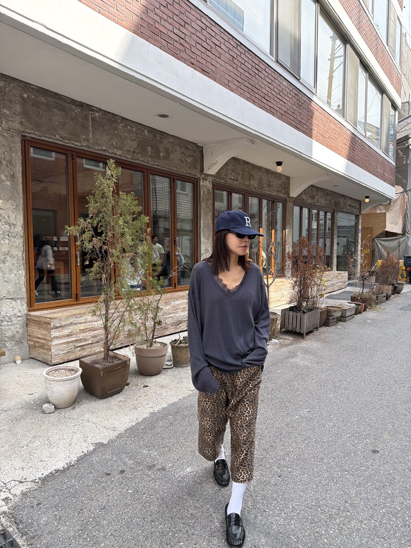 FRANC—L韓國代購女裝新品時尚人氣休閑長袖T恤羊毛針織V領FRANC長袖T恤