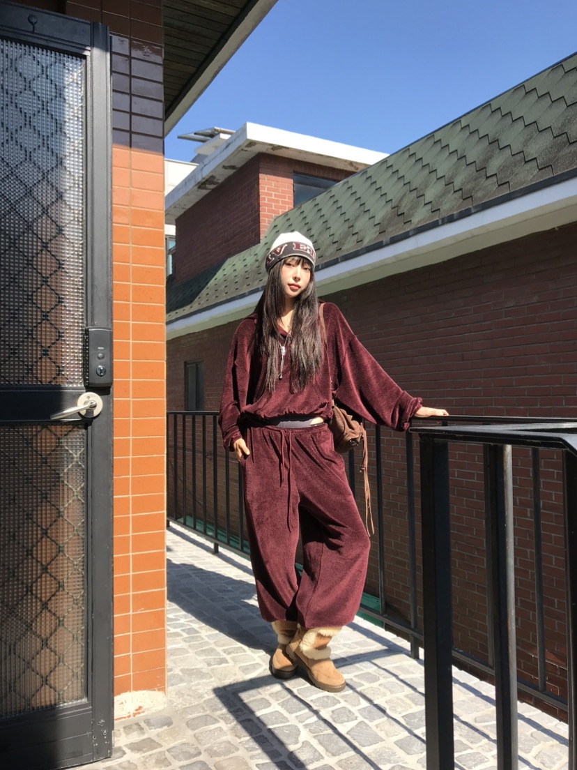 LOVE PULL韓國直郵女士新品人氣真品休閑熱賣推薦休閑褲LOVE PULL休閑褲