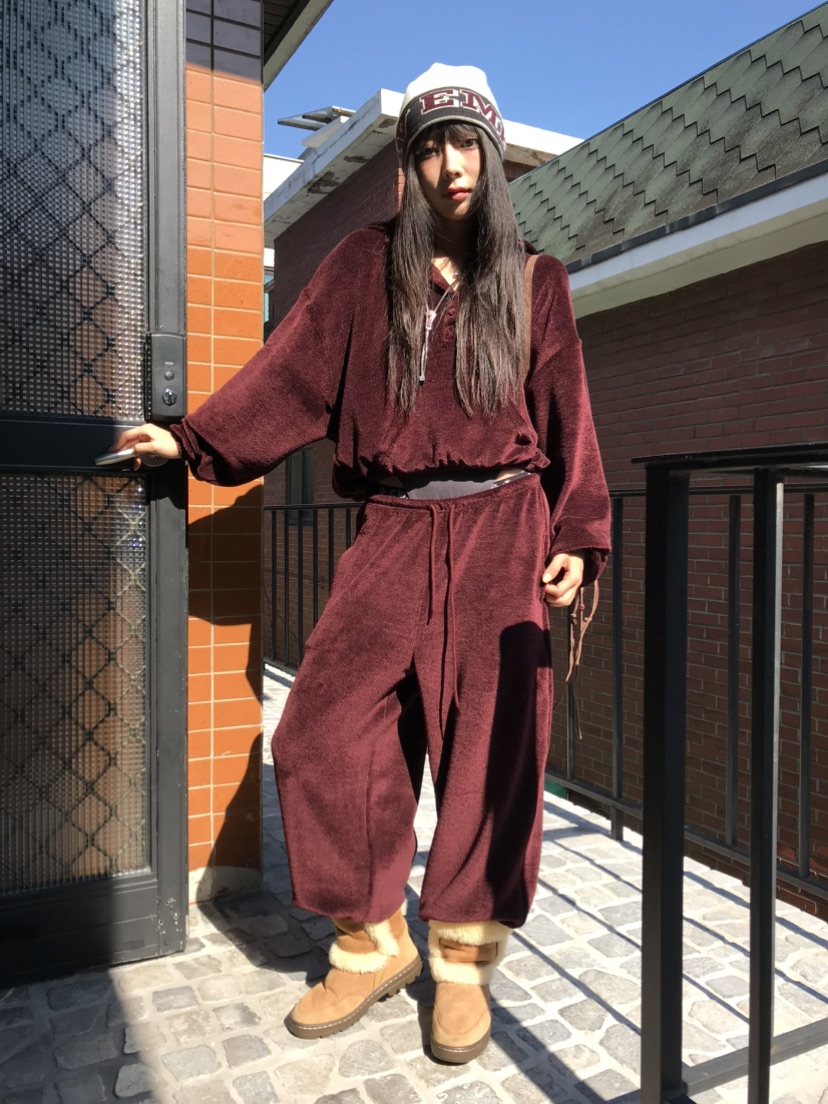 LOVE PULL韓國直郵女士新品人氣真品休閑熱賣推薦休閑褲LOVE PULL休閑褲