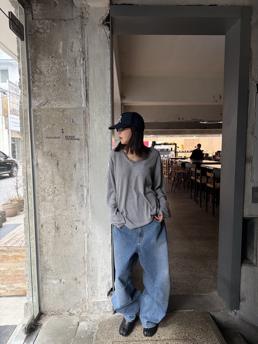 FRANC—L韓國直郵女士新品時尚人氣休閑熱賣真品推薦牛仔褲FRANC牛仔褲