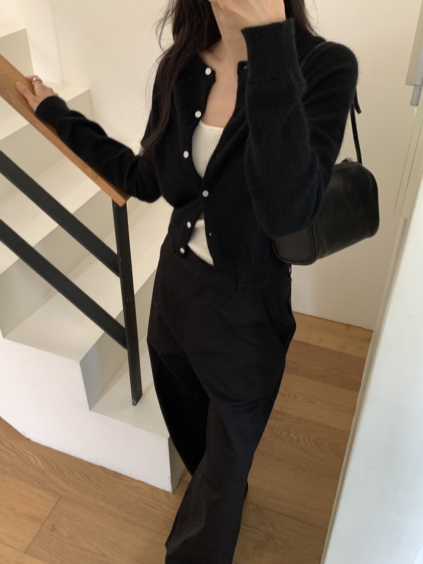 NOTICE東大門直郵女士新款熱賣推薦真品休閑開衫安哥拉開衫NOTICE開衫