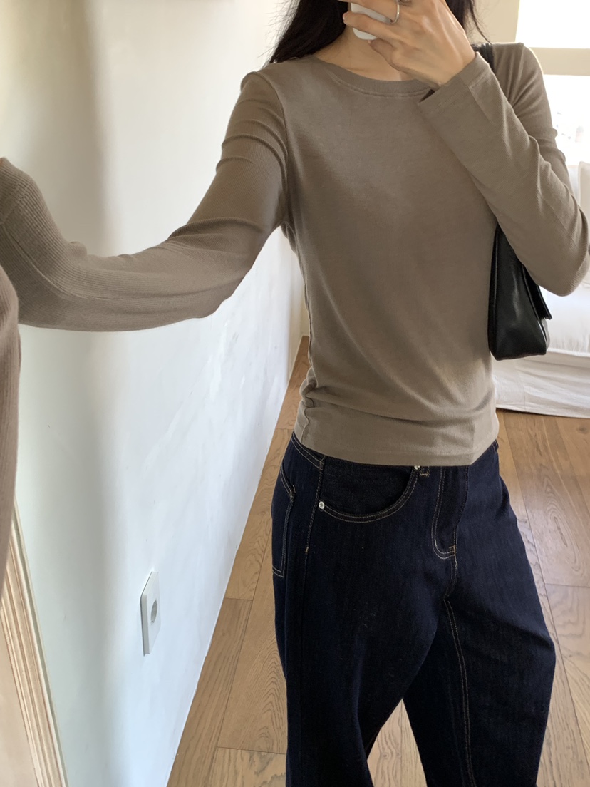 NOTICE東大門實拍女裝新款熱賣推薦休閑人氣時尚真品長袖T恤NOTICE長袖T恤