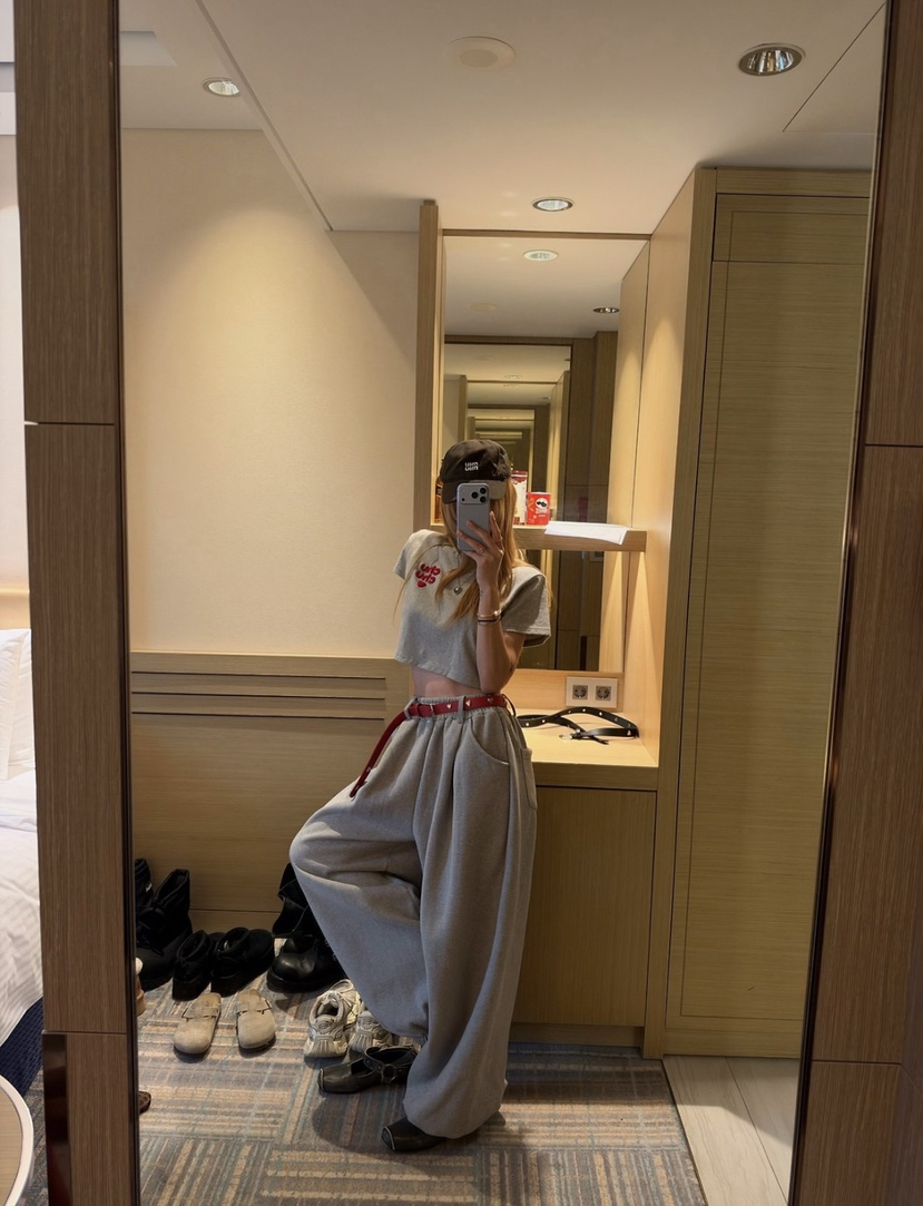 ZEROZERO東大門實拍女裝新品人氣休閑褲不含腰帶加絨褶裥ZEROZERO休閑褲