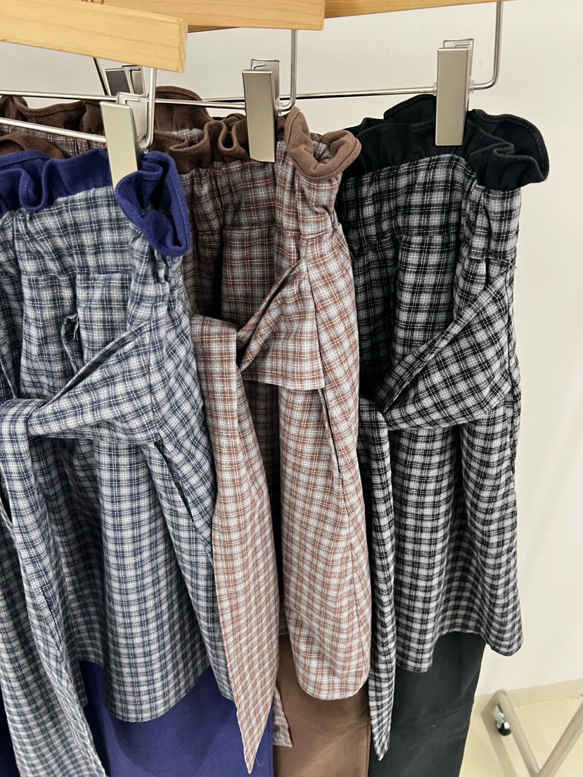 ZEROZERO東大門代購女士新品真品熱賣時尚休閑裙褲格子疊穿ZEROZERO裙褲