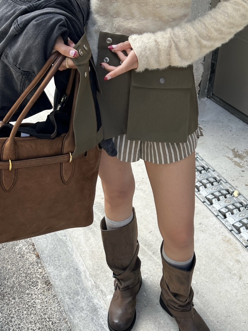 ZEROZERO東大門實拍女士新品熱賣推薦休閑時尚人氣裙褲雙層ZEROZERO裙褲
