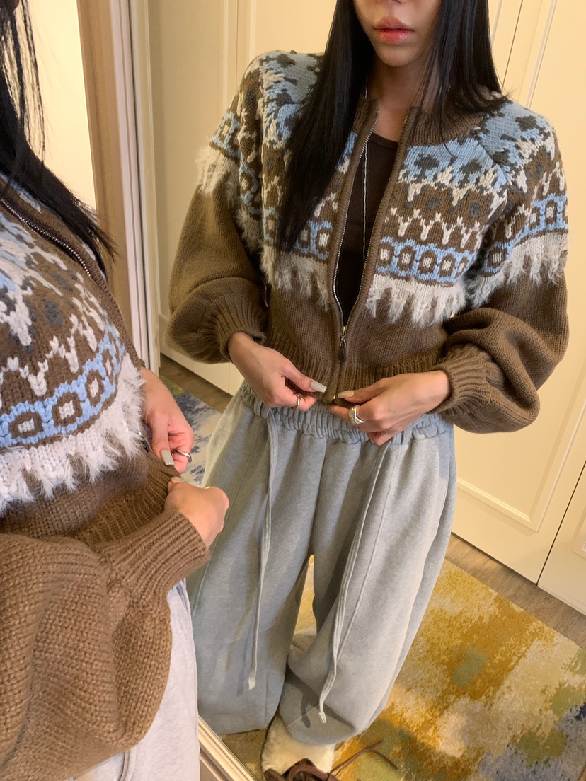 BADCALM東大門代購女裝新品人氣熱賣真品推薦休閑開衫北歐BADCALM開衫圖色3