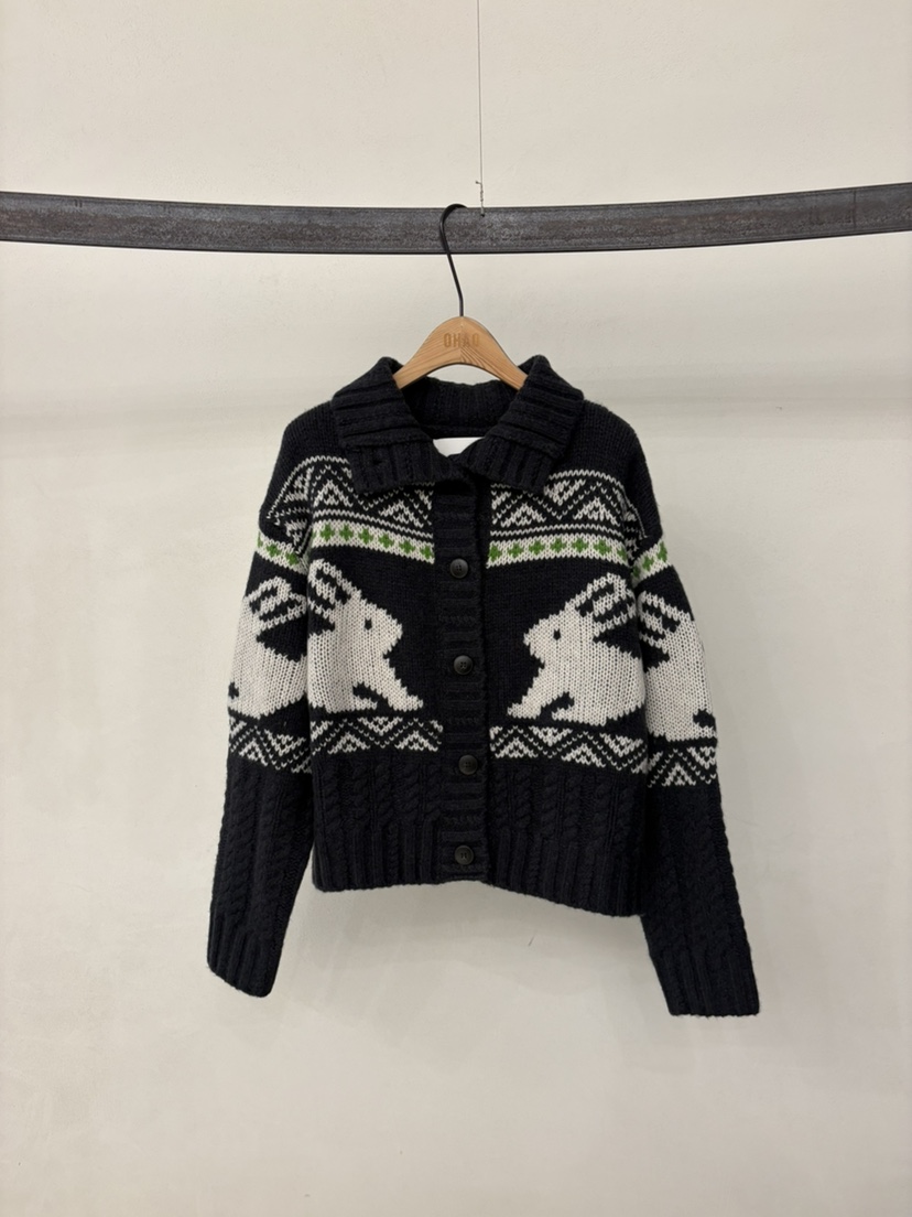 OHAO東大門實拍女裝新品真品時尚推薦熱賣人氣休閑毛衣兔子OHAO/HA MONG毛衣圖色1