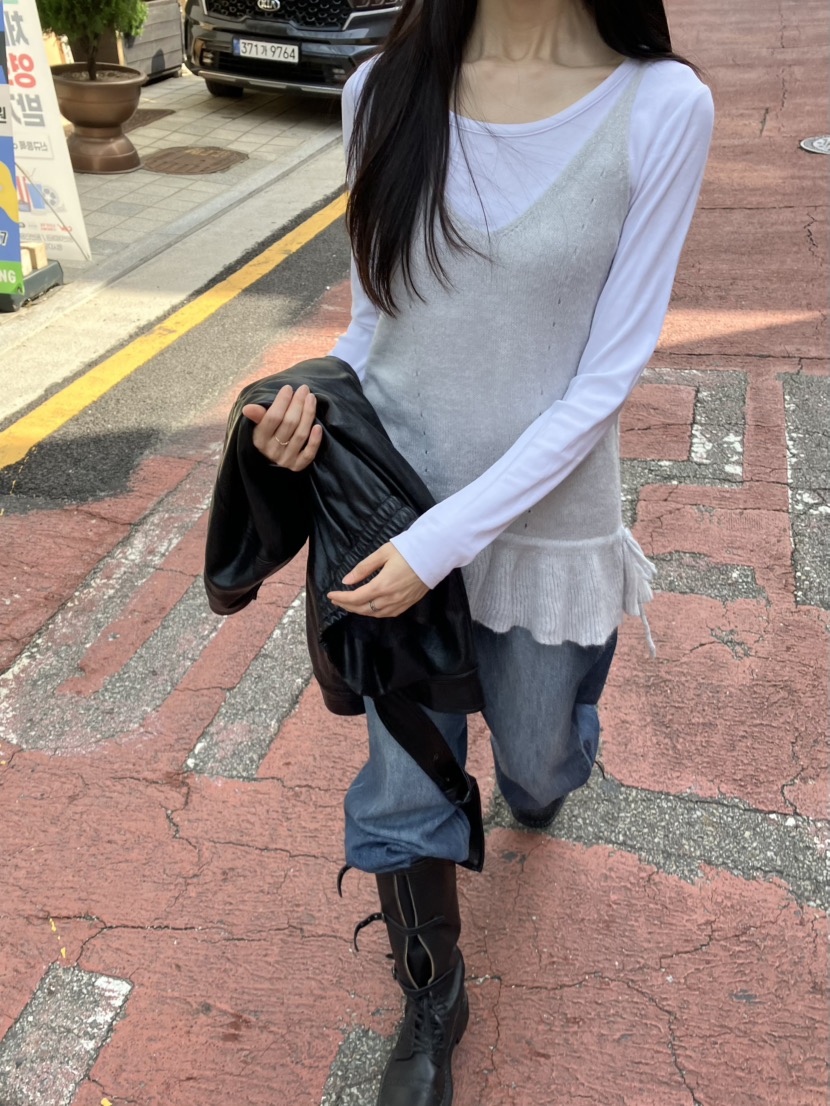 PIN-UP東大門代購女裝新款真品人氣推薦吊帶背心無袖針織衫PIN-UP吊帶/背心