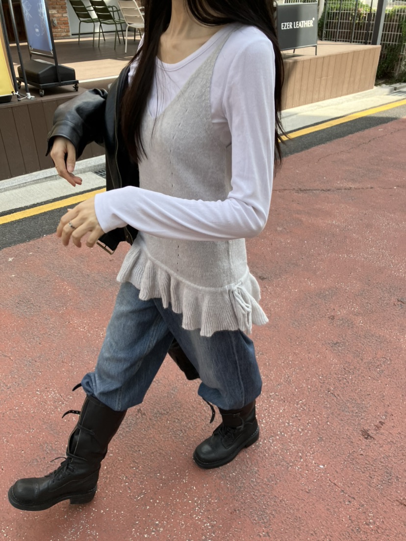 PIN-UP東大門代購女裝新款真品人氣推薦吊帶背心無袖針織衫PIN-UP吊帶/背心