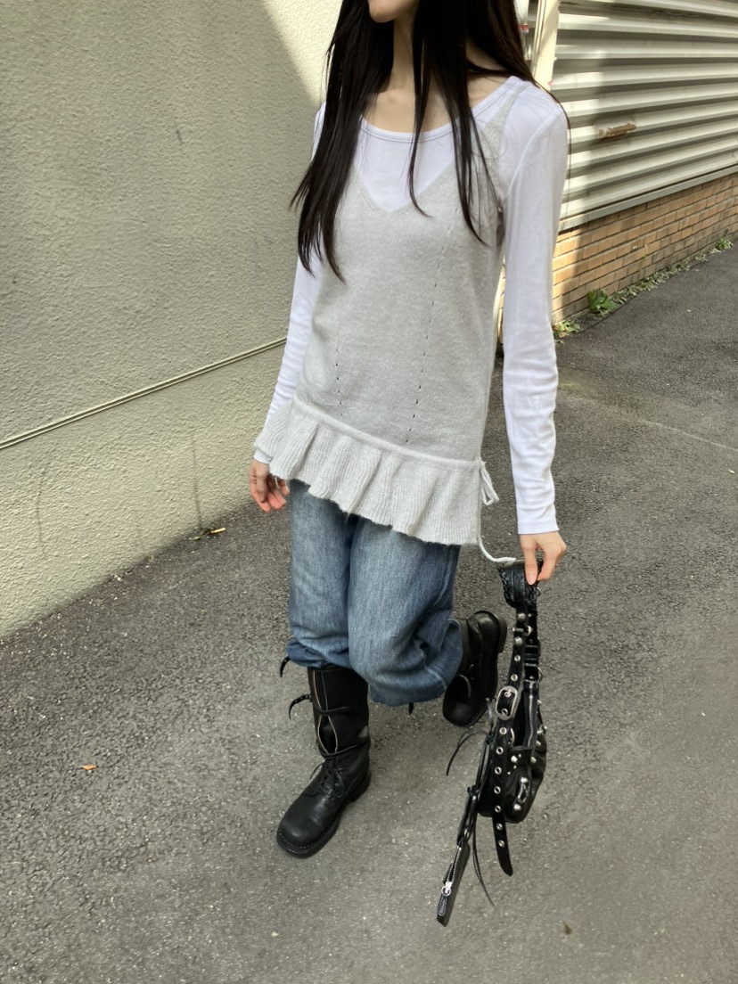 PIN-UP東大門代購女裝新款真品人氣推薦吊帶背心無袖針織衫PIN-UP吊帶/背心