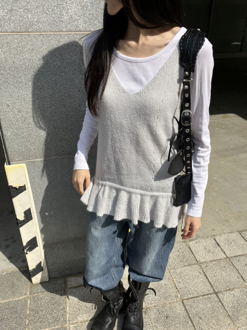 PIN-UP東大門代購女裝新款真品人氣推薦吊帶背心無袖針織衫PIN-UP吊帶/背心