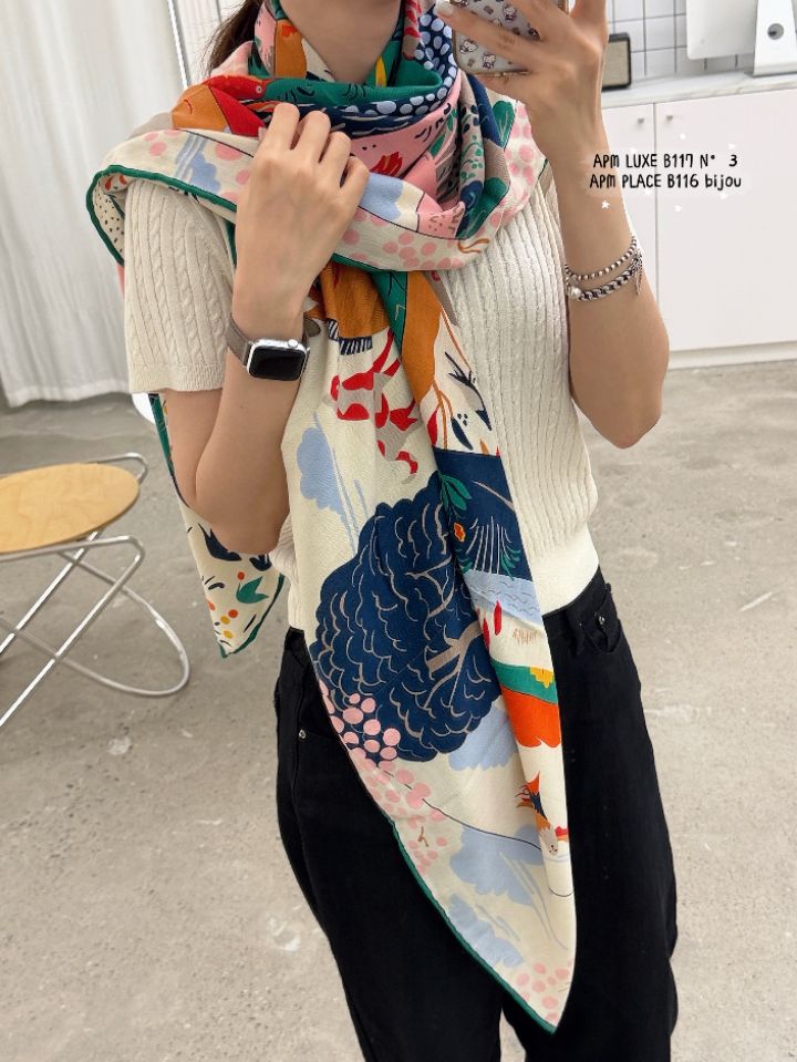 N3韓國代購女士新款休閑推薦時尚人氣真品熱賣圍巾披肩N3圍巾/披肩