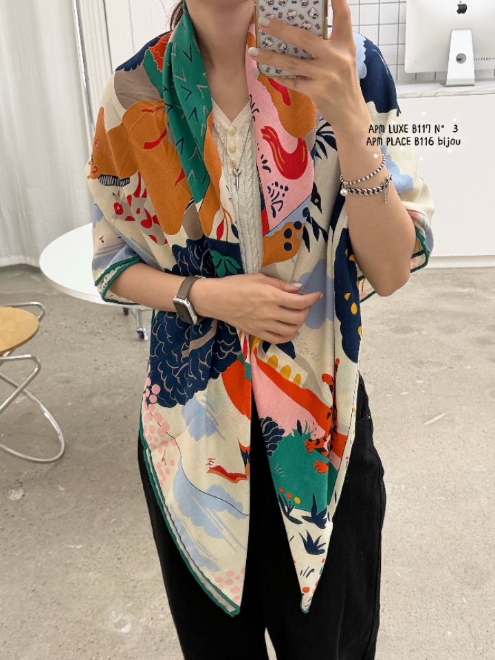 N3韓國代購女士新款休閑推薦時尚人氣真品熱賣圍巾披肩N3圍巾/披肩