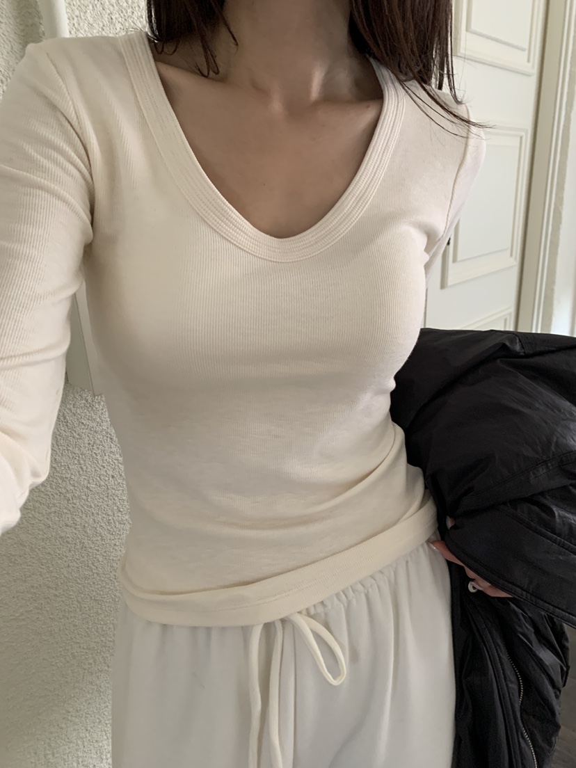 ATHEA東大門實拍女士新品人氣推薦真品休閑時尚長袖T恤抓絨ATHEA長袖T恤