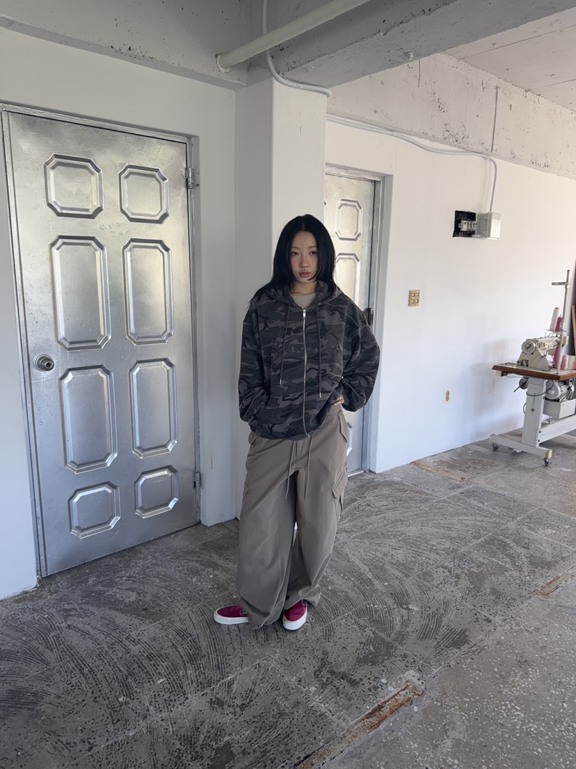 SUNDER MARKET韓國直郵女士新品人氣推薦休閑真品夾克迷彩SUNDER MARKET夾克