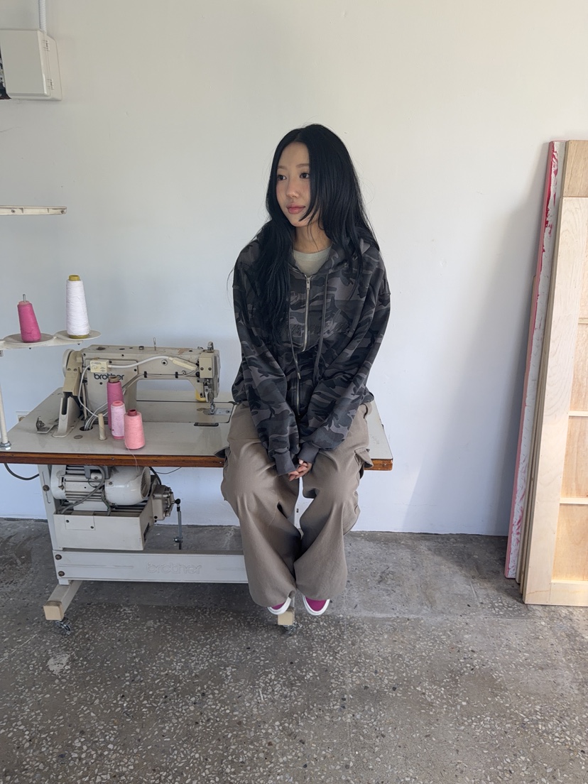 SUNDER MARKET韓國直郵女士新品人氣推薦休閑真品夾克迷彩SUNDER MARKET夾克