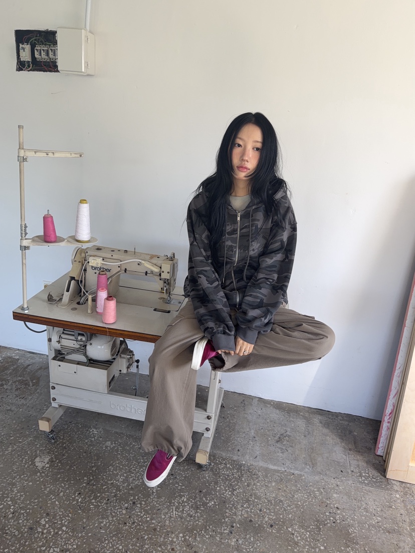 SUNDER MARKET韓國直郵女士新品人氣推薦休閑真品夾克迷彩SUNDER MARKET夾克