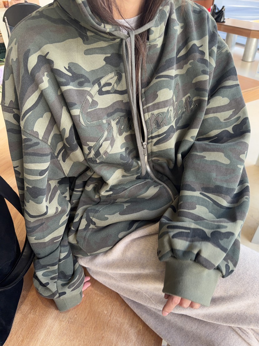 SUNDER MARKET韓國直郵女士新品人氣推薦休閑真品夾克迷彩SUNDER MARKET夾克