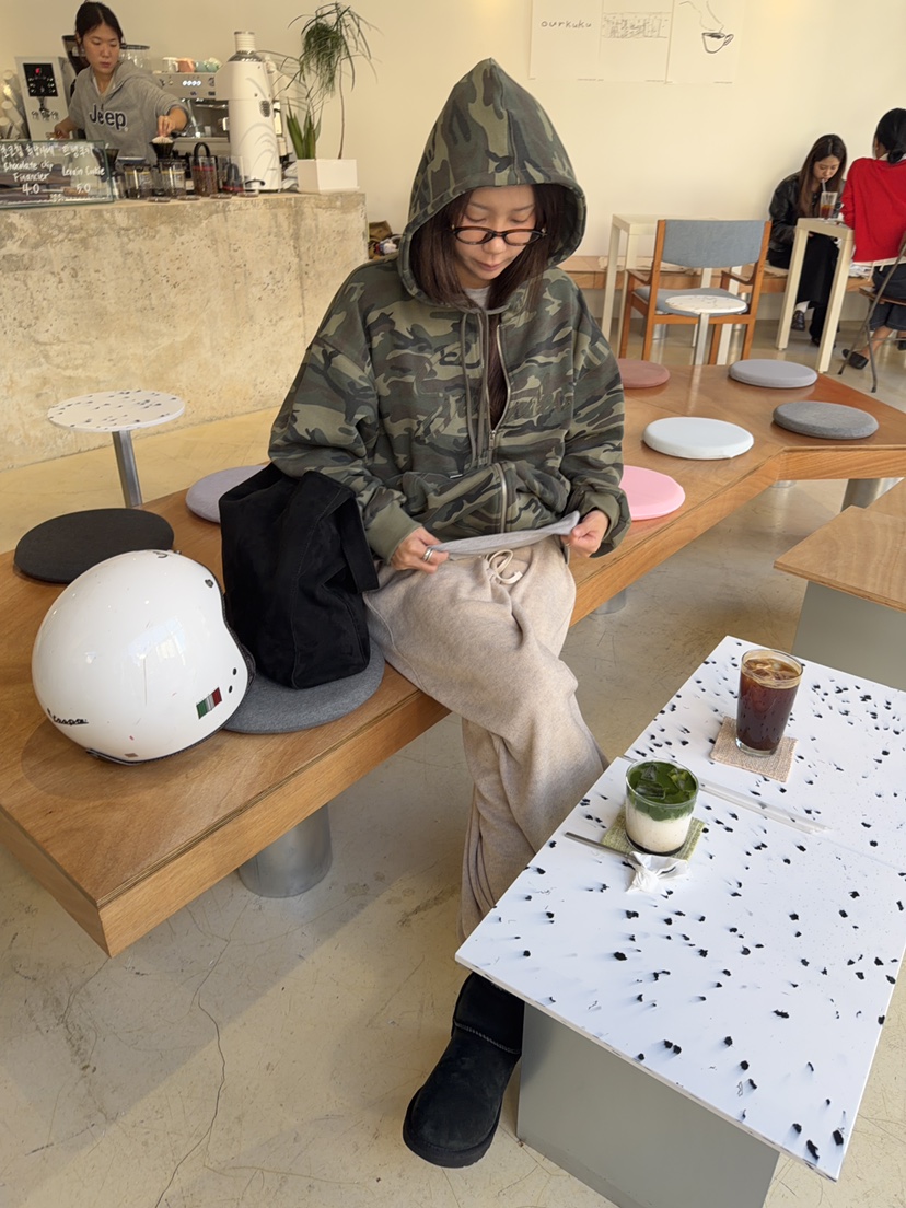 SUNDER MARKET韓國直郵女士新品人氣推薦休閑真品夾克迷彩SUNDER MARKET夾克
