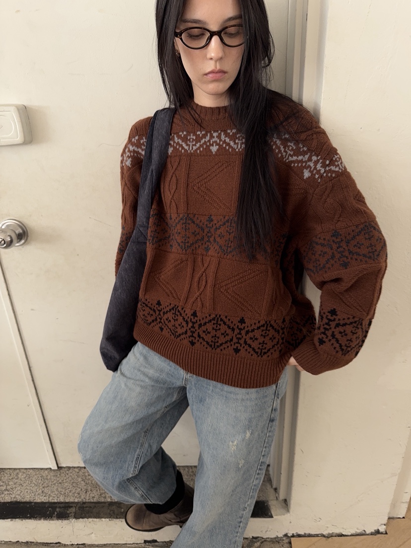 SUNDER MARKET東大門代購女士新品熱賣真品人氣休閑針織衫SUNDER MARKET針織衫