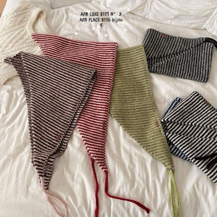 N3東大門代購女裝新品推薦熱賣時尚休閑真品圍巾披肩條紋N3圍巾/披肩