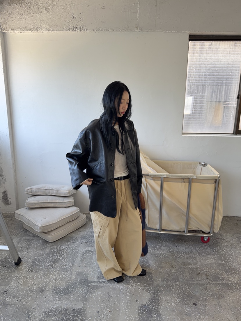SUNDER MARKET東大門實拍女裝新款人氣時尚休閑褲不含腰帶SUNDER MARKET休閑褲