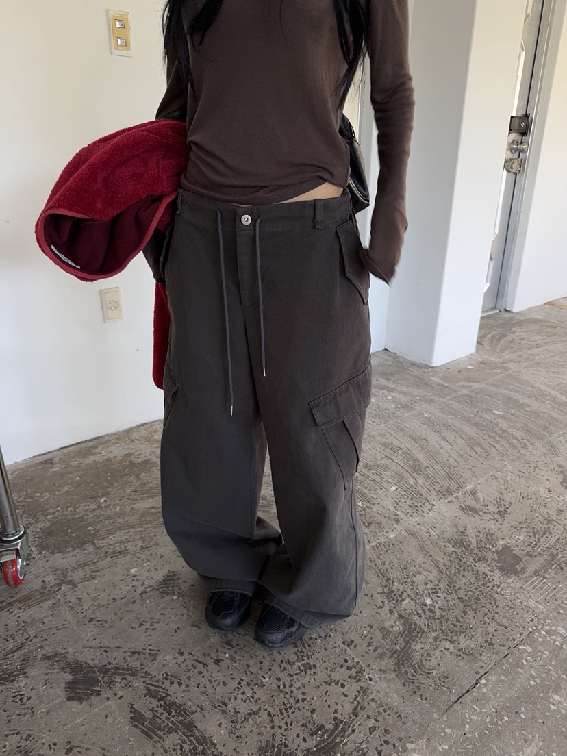 SUNDER MARKET東大門實拍女裝新款人氣時尚休閑褲不含腰帶SUNDER MARKET休閑褲圖色2