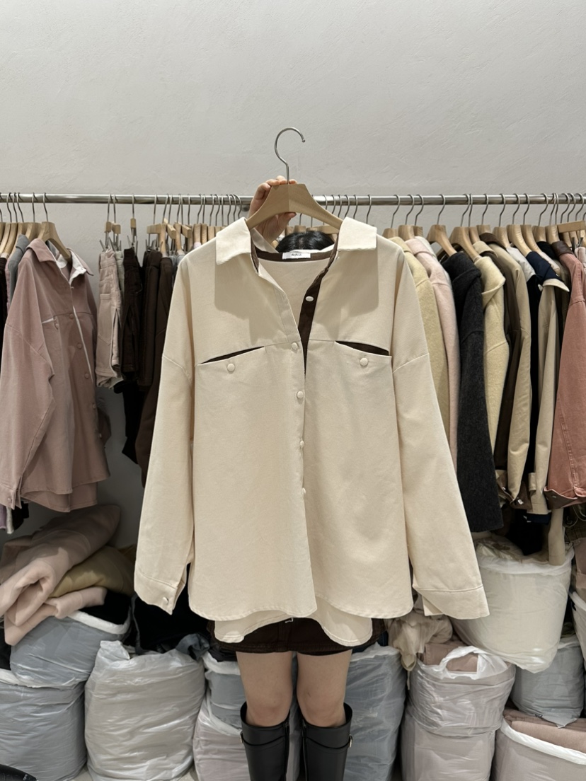 RE:FRESH-L韓國代購女裝新品真品人氣熱賣時尚襯衫蕾絲衫RE:FRESH-L襯衫/蕾絲衫圖色1