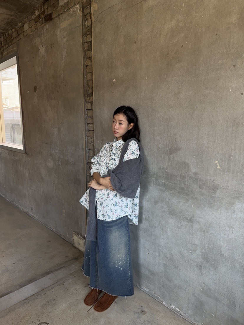 SUNDER MARKET東大門實拍女士新款休閑熱賣襯衫蕾絲衫絨SUNDER MARKET襯衫/蕾絲衫