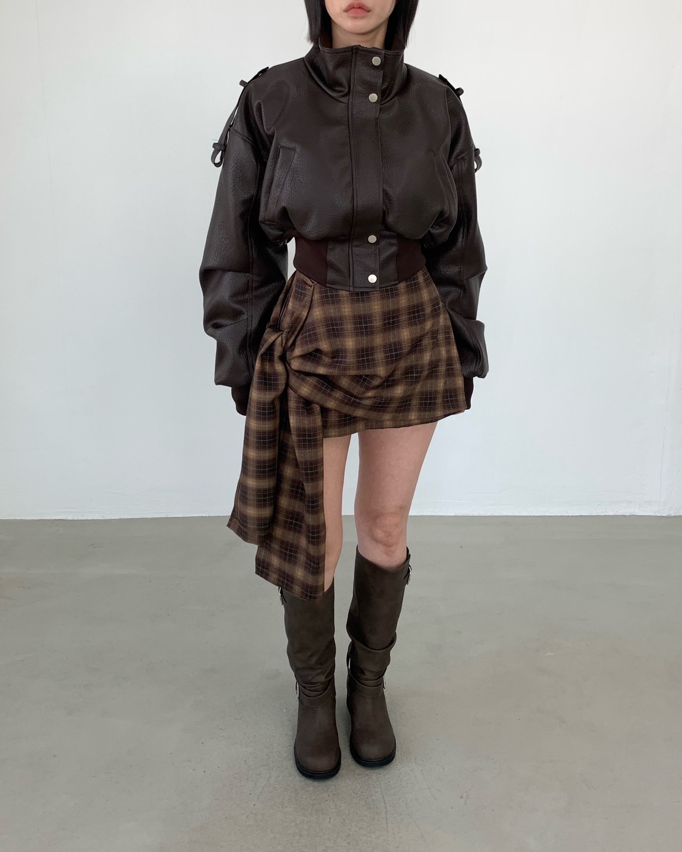 2TWO MOON韓國直郵女士新款人氣推薦熱賣真品休閑短裙絲帶2TWO MOON短裙