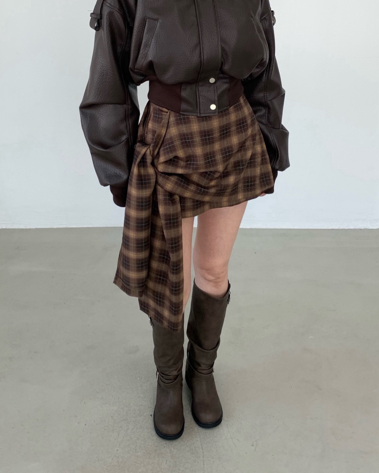 2TWO MOON韓國直郵女士新款人氣推薦熱賣真品休閑短裙絲帶2TWO MOON短裙圖色2