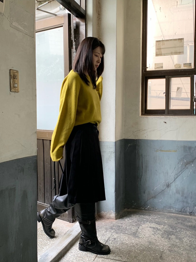 MOMENTUM韓國代購女士新款真品熱賣半身裙中短裙含腰帶褶裥MOMENTUM半身裙/中短裙