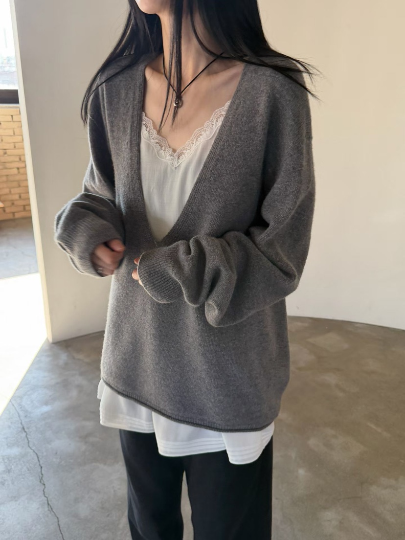ARKIE/TAF韓國代購女裝新品休閑時尚連衣裙莫代爾蕾絲褶裥ARKIE/TAF連衣裙