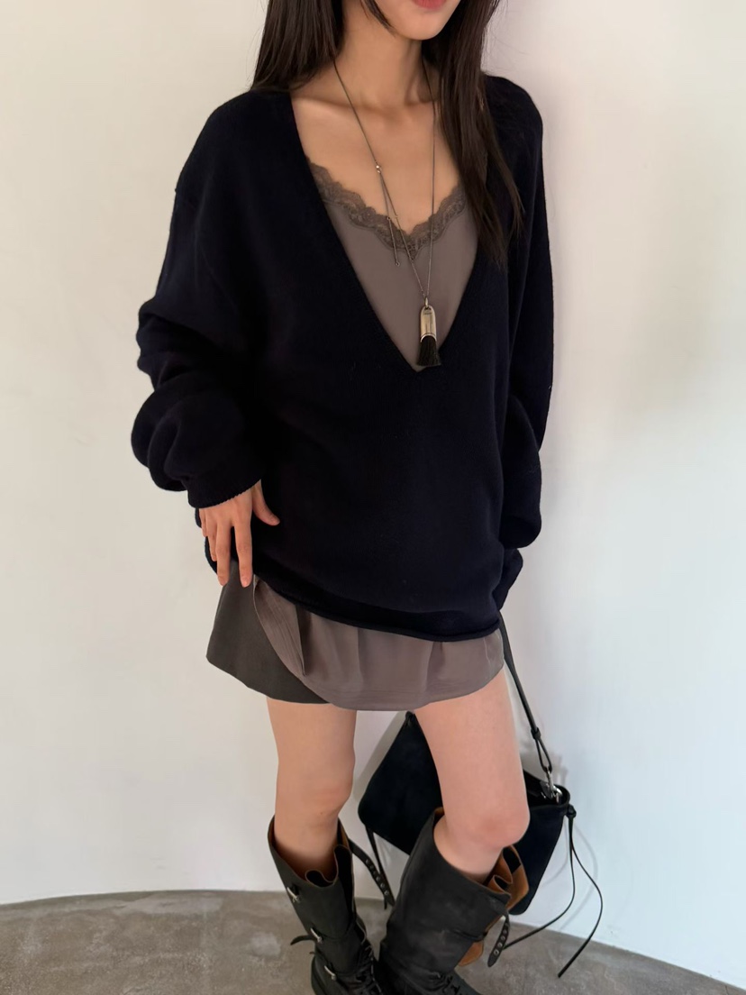 ARKIE/TAF韓國代購女裝新品休閑時尚連衣裙莫代爾蕾絲褶裥ARKIE/TAF連衣裙