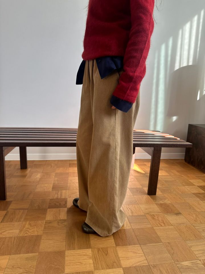 MARE韓國代購女士新款休閑人氣真品推薦休閑褲燈芯絨水洗MARE休閑褲