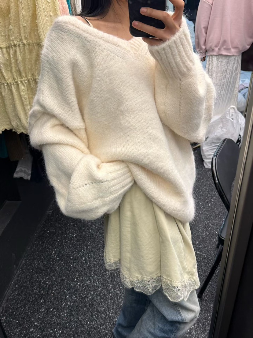 AB韓國代購女裝新品熱賣真品人氣推薦時尚休閑毛衣含圍巾AB毛衣
