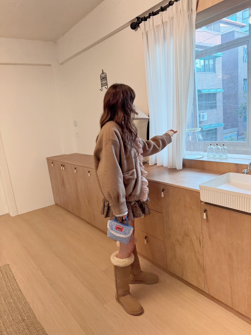 BOUTIQUE-L韓國直郵女士新款人氣休閑推薦熱賣真品時尚短裙BOUTIQUE-L短裙