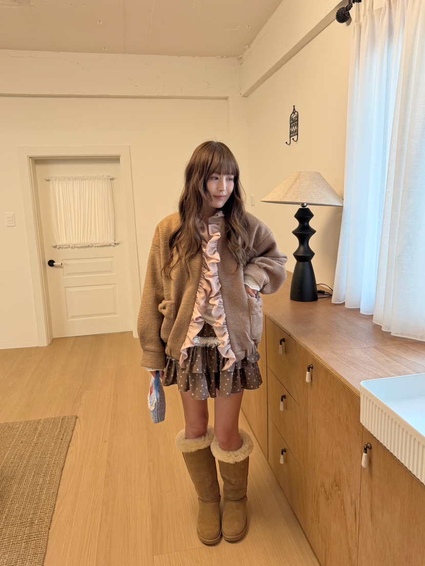 BOUTIQUE-L韓國直郵女士新款人氣休閑推薦熱賣真品時尚短裙BOUTIQUE-L短裙