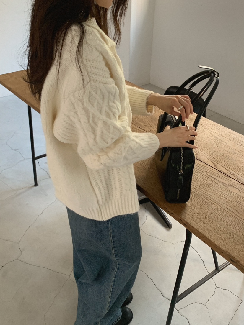 MOSMOS東大門代購女裝新款時尚真品人氣推薦開衫針織拉鏈MOSMOS開衫