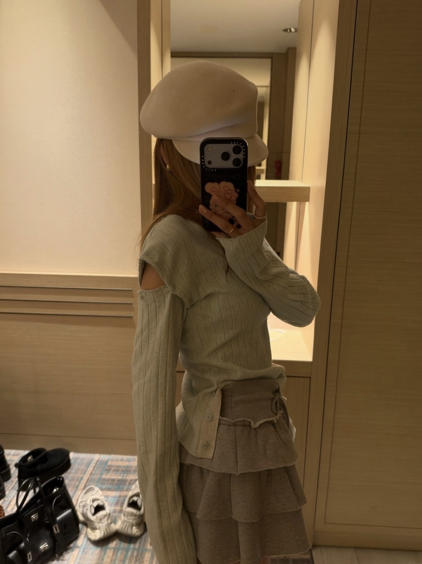 ZEROZERO東大門實拍女士新款推薦人氣真品針織衫可拆卸開衩ZEROZERO針織衫