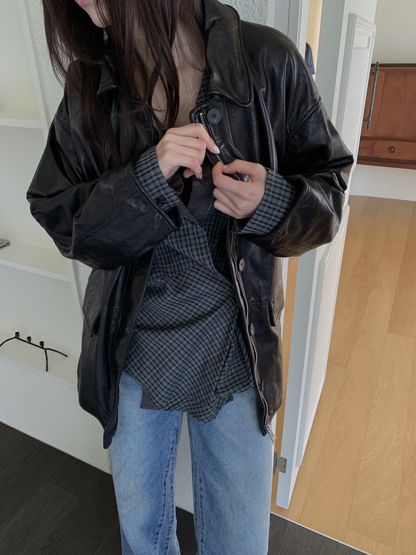 ATHEA東大門實拍女裝新款時尚真品熱賣人氣推薦休閑皮衣羊皮ATHEA皮衣